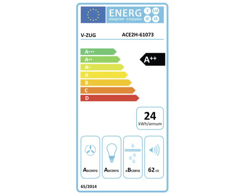 V-ZUG AiroClearEinbau V200 F60 Dunstabzug 60 cm chromeclass 6107300002