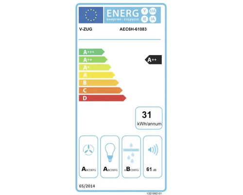 V-ZUG AiroClearEinbau V600 H60 Dunstabzug 60 cm chromeclass 6108300000