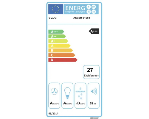 V-ZUG AiroClearEinbau V600 H90 Dunstabzug 90 cm chromeclass 6108400000