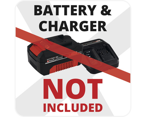 Akku und Ladegerät nicht im Lieferumfang enthalten