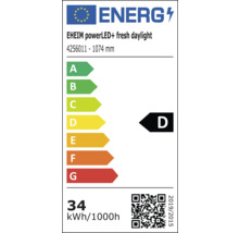 Energielabel für EHEIM powerLED+ fresh daylight 4256011 mit 1074 Millimeter Länge, Energieeffizienzklasse D