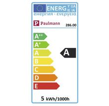 Label d''efficacité énergétique Paulmann A, 5 kilowattheures pour 1000 heures
