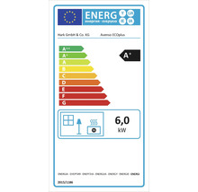 Kaminofen Hark Avenso ECOplus Keramik bordeaux-rot 6 kW