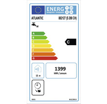 Energielabel für Atlantic Warmwasserbereiter mit Energieeffizienzklasse C, jährlichem Energieverbrauch von 1399 Kilowattstunden und Geräuschemission von 15 Dezibel