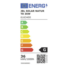 Energielabel für JBL Solar Natur T8 36W