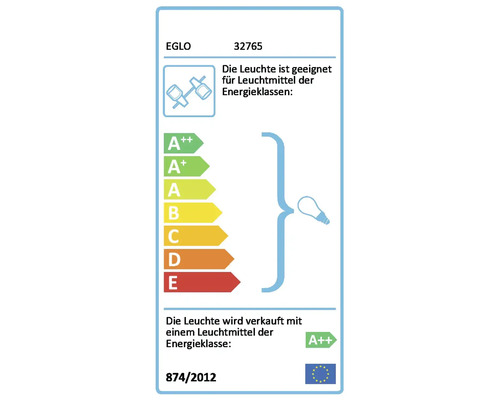 Energielabel der Lampe