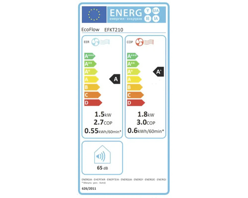 Étiquette énergétique EcoFlow EFKT210