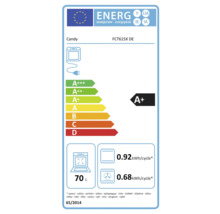 Candy Energieeffizienzlabel FCT615X DE mit Energieeffizienzklasse A+