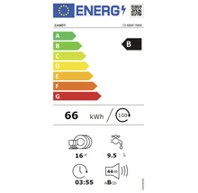 Energielabel für Candy Geschirrspüler mit Energieeffizienzklasse B