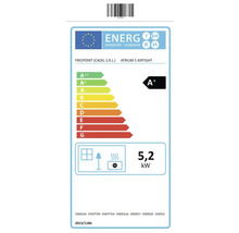Étiquette énergétique pour FreePoint Atrium 5 Airtight avec 5,2 kilowatts et classe d''efficacité énergétique A+