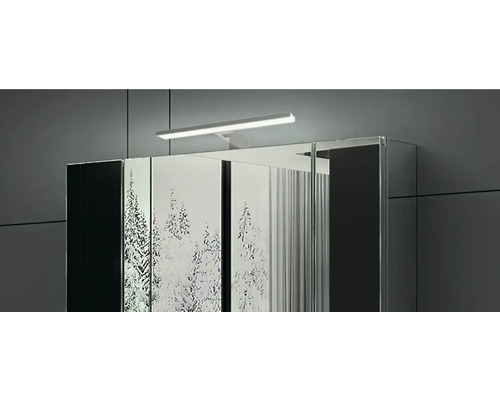 Armoire de toilette avec éclairage et motif d''arbre pour la salle de bain