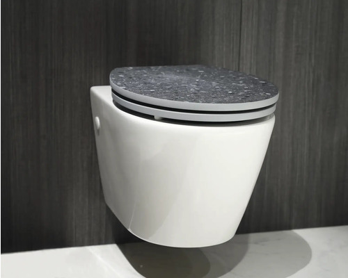 WC suspendu avec siège de WC