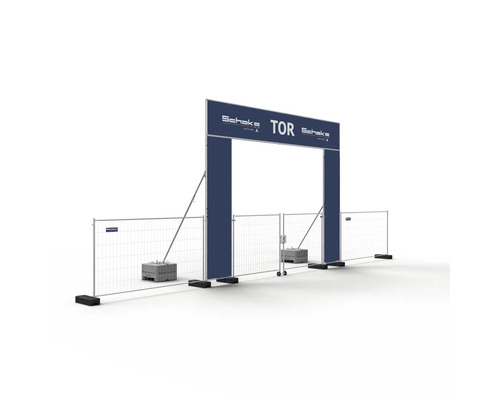 Schake Tor mit Bauzaun