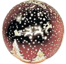 Boule de Noël avec motif de paysage hivernal