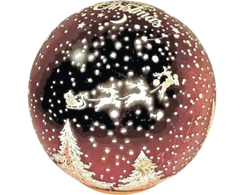 Weihnachtskugel mit Winterlandschaftsmotiv