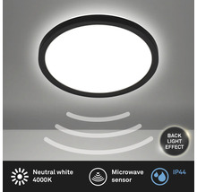 Runde LED Deckenleuchte mit Mikrowellensensor