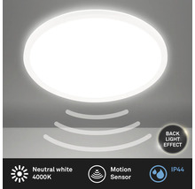 Runde Deckenleuchte mit Bewegungssensor und IP44 Schutzart