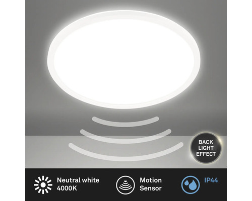Runde Deckenleuchte mit Bewegungssensor und IP44 Schutzart