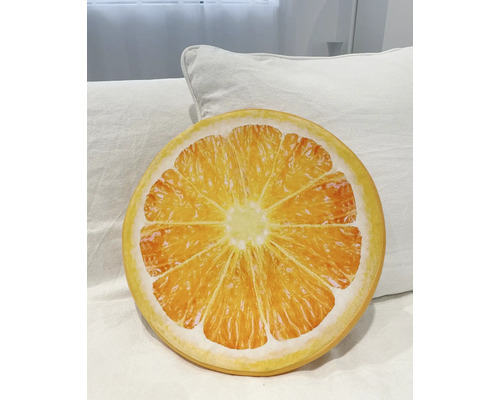 Dekokissen im Orangenscheiben Design
