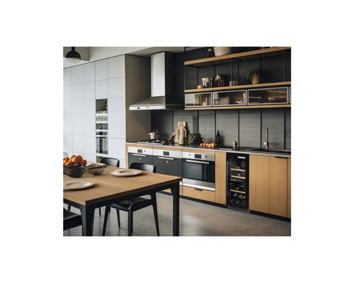 Cuisine moderne avec table à manger et chaises