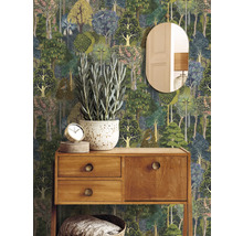 Vliestapete 47650 Heritage Bäume grün blau