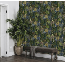 Vliestapete 47650 Heritage Bäume grün blau