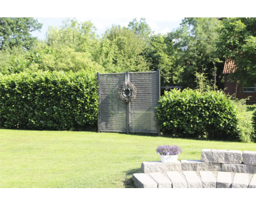 Jardin avec écran d''intimité et plantations