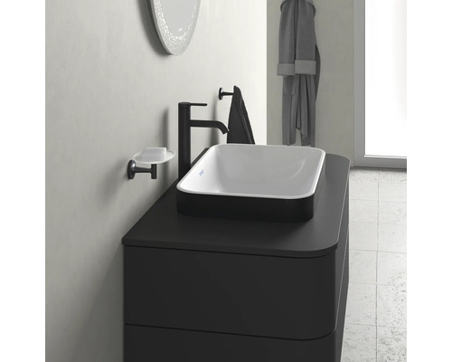 Meuble-lavabo de salle de bains avec lavabo, robinetterie et accessoires