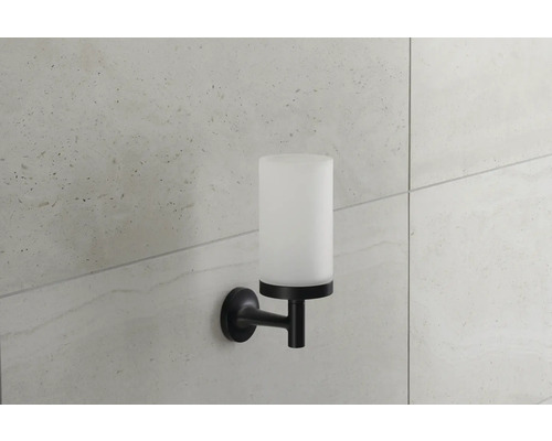 Support mural pour verre à brosse à dents avec verre