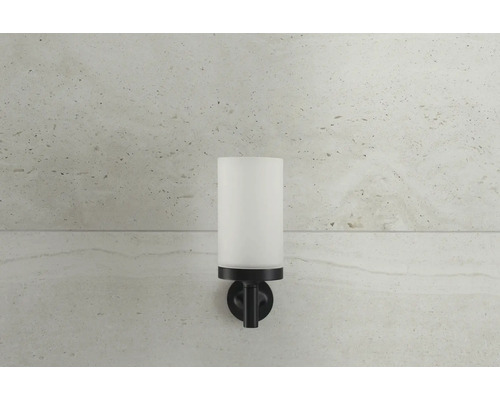 Applique murale avec abat-jour cylindrique en verre