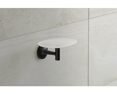 Porte-savon mural avec support