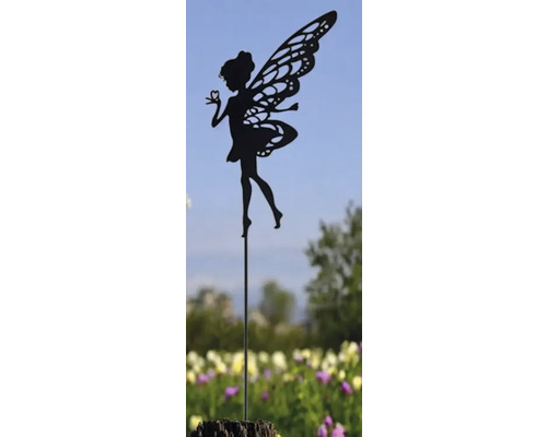 Gartendekoration Fee mit Herz am Stab
