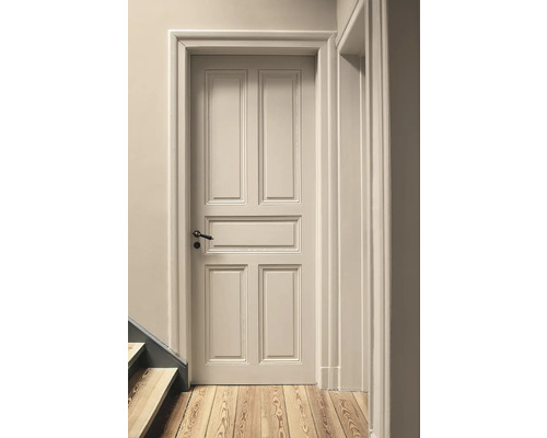 Porte intérieure avec cadre et plancher en bois