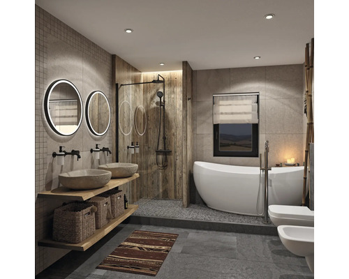 Salles de bain aspect bois