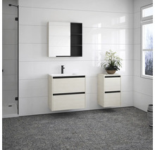 Armoire de toilette Devo Etna 2.0 gauche lxhxp 45x70x16 cm polar aland pine