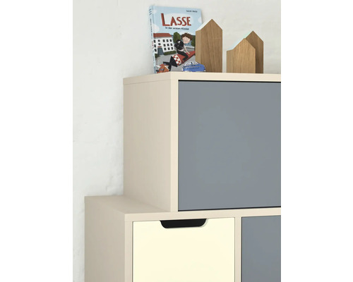 Étagère avec compartiments et tiroirs pour le rangement dans la chambre d''enfant