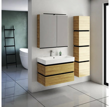Armoire de toilette Devo Viva 2.0 gauche lxhxp 85x85x15 cm premium white supermat