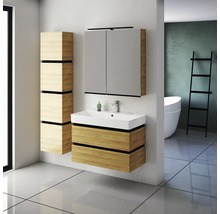 Armoire de toilette Devo Viva 2.0 droite lxhxp 85x85x15 cm conifer green supermat