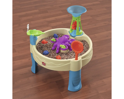 Table à sable avec jouets pour le jardin