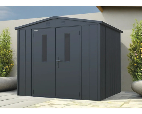 Abri de jardin Konsta Premium abri avec toit à pignon 4.9 m² noir