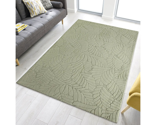 Teppich mit Blattmuster im Wohnzimmer
