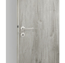 Porte intérieure avec motif bois et poignée de porte
