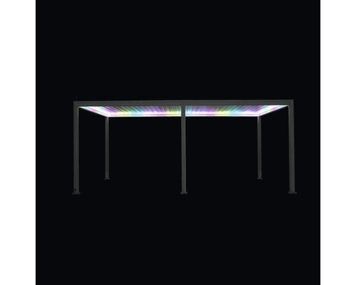Pergola autoportante avec éclairage LED