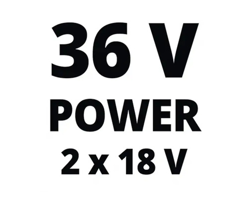 Puissance 36 volts, 2 fois 18 volts