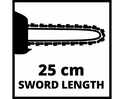 Longueur de lame 25 cm pour tronçonneuse