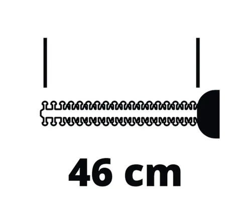 Illustration de la longueur de 46 centimètres