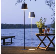 Lampadaire à accu LED Kaami 4 W 350 lm noir réglable en hauteur
