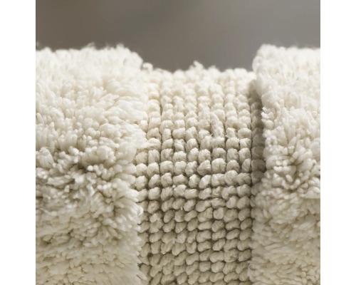 Vue détaillée d''un tapis de bain en coton