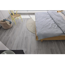 Carrelage sol et mur en grès cérame fin MIRAVA BERGEN grey 29.5x120x0.9 cm