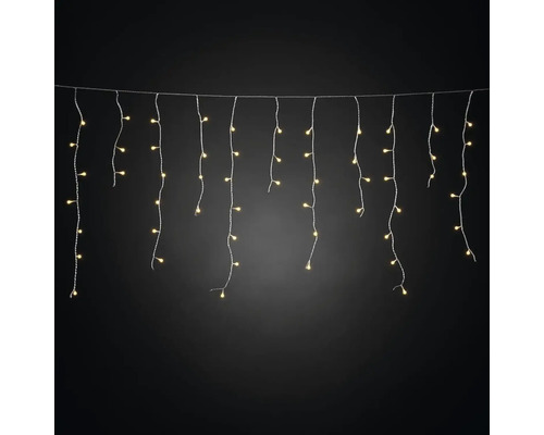 Guirlande lumineuse avec des brins pendants et des lumières blanc chaud